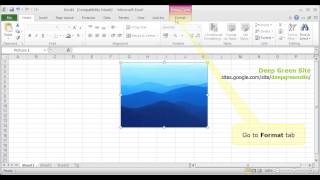 MS Excel 2010 / How to apply artistic effects to picture on worksheet