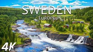 FLYING OVER SWEDEN (4K UHD) - Soft Piano Music With Wonderful Nature Videos For Relaxation
