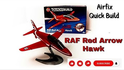 Airfix quick build RAF red arrows hawk model kit