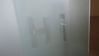 How to clean glass shower screen door - remove dirty stains