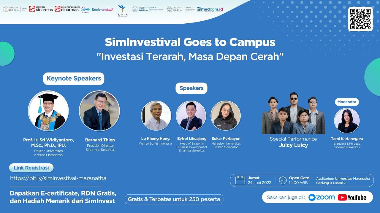 Outline Video SimInvestival Goes to Campus : "Investasi Terarah, Masa Depan Cerah"