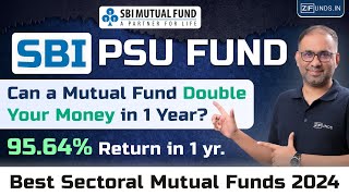 SBI PSU Fund | Reviewed 2024 in Hindi| ~100% returns in 1 yr