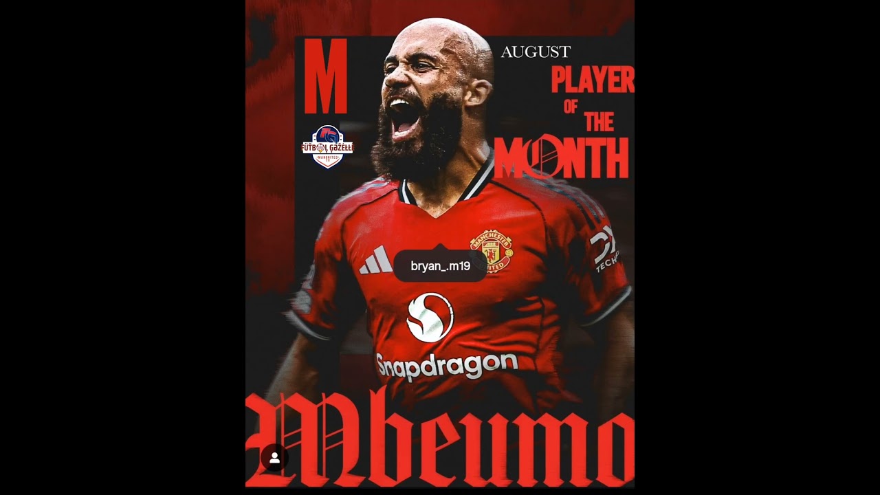 🚨😳 𝐎𝐅𝐅𝐈𝐂𝐈𝐀𝐋: Bryan Mbeumo wins Man United Player of the Month! ❤️‍🔥👑⚡