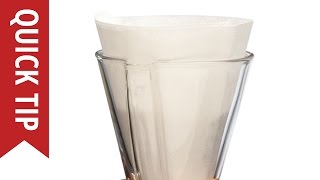Quick Tip Rinse Paper Filters