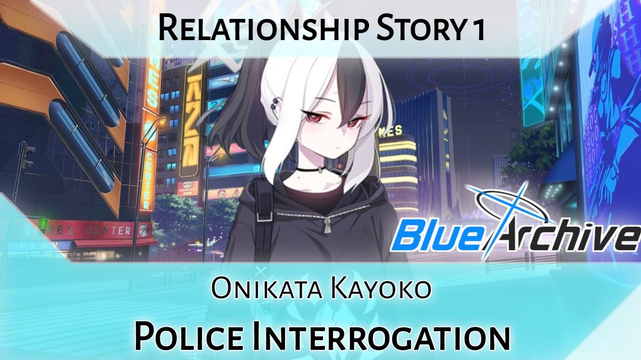 Kayoko Relationship Story 1 - Police Interrogation (Blue Archive)