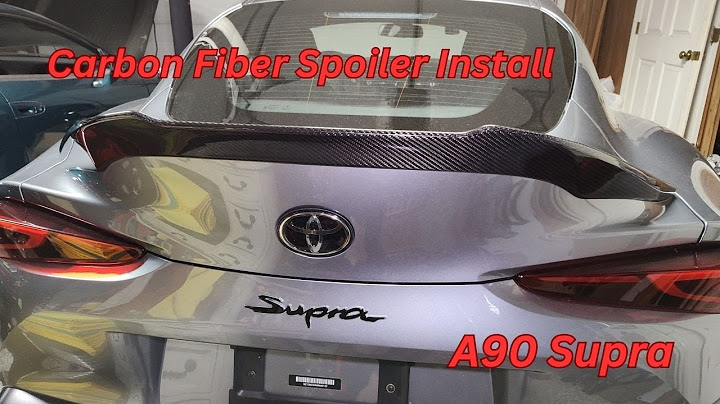 A90 MKV Supra Carbon Fiber Alpha Spoiler Install