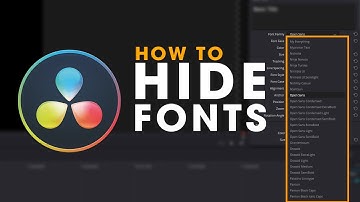 DaVinci Resolveでフォントを非表示にする方法