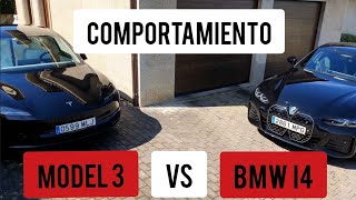 Tesla Model 3 vs BMW i4. Comportamiento dinámico. #1