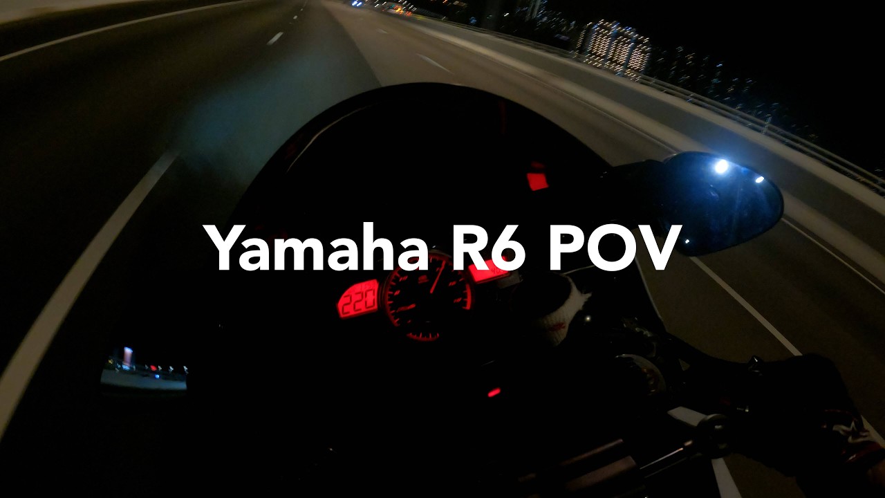 Yamaha R6 Termignoni Exhaust City Night Ride & Highway Pulls POV