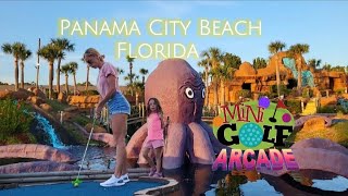 Panama City Beach Florida // Mini golf //  HOLE IN ONE! ⛳️🏖