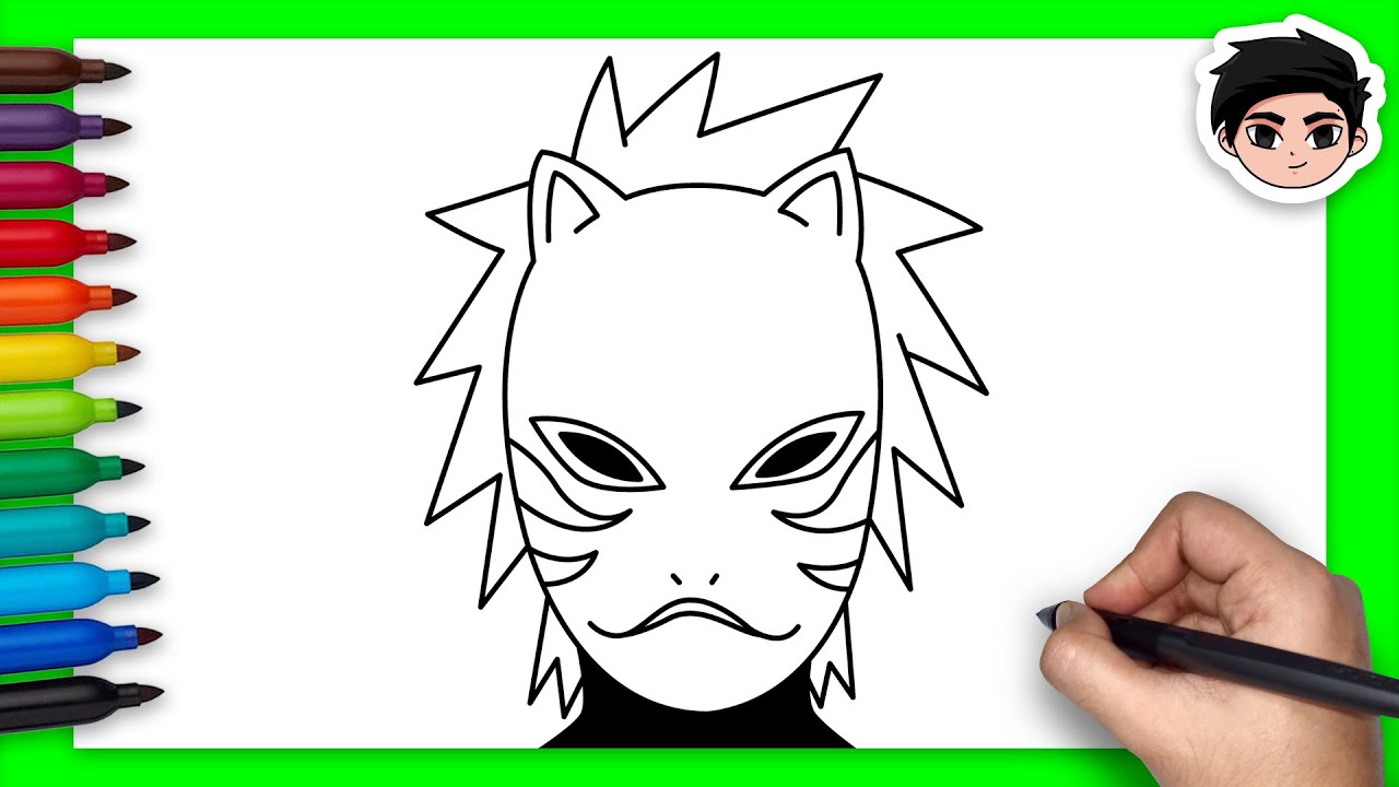 HOW TO DRAW KAKASHI ANBU - NARUTO 