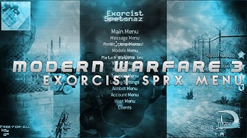 [PS3] Exorcist MW3 SPRX Mod Menu [1.24]