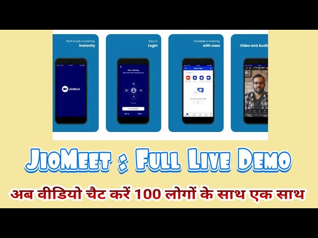 JioMeet : Video meeting app (100 Persons), Full Live Demo