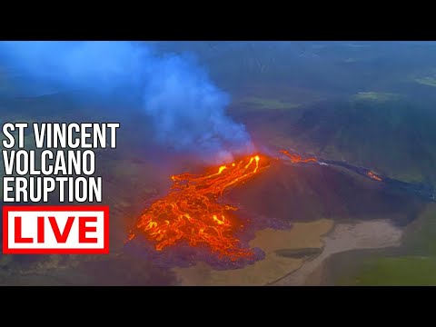 ST Vincent Volcano Eruption LIVE 24/7 – La Soufrière Volcano Erupting as we speak 🔴