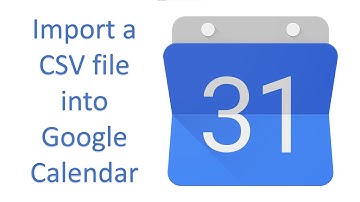 Import a CSV file into Google Calendar