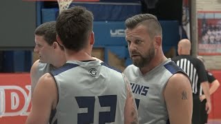 Officers and firefighters take it to the court to battle in annual Guns N Hoses event in Springfi...