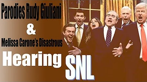 parodies Rudy Giuliani & Melissa crone disastrous ...