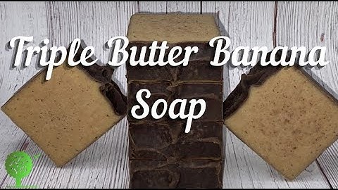 Triple Butter Banana Soap|Heat Transfer Method