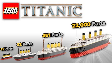 LEGO Titanic in Different Scales | Comparison