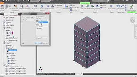 Autodesk Nastran In-CAD: Response spectrum analysis