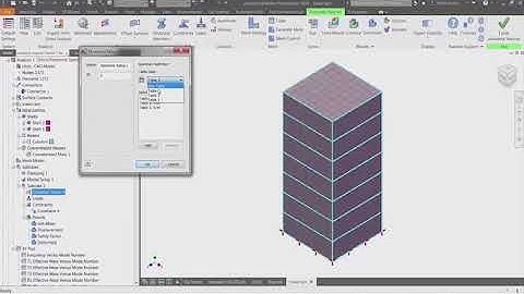 Autodesk Nastran In-CAD: Response spectrum analysis