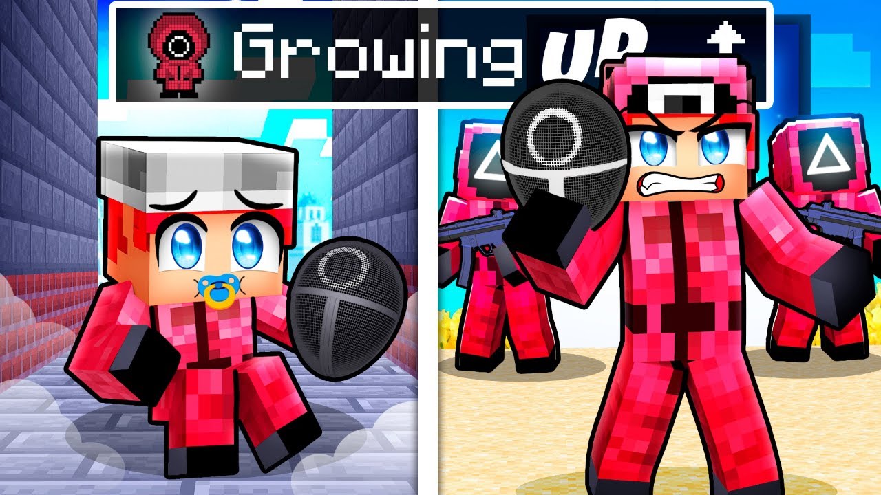 Growing Up as a PINK GUARD in Minecraft!