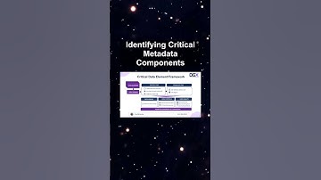 Identifying Critical Metadata Components #ai #artificialintelligence #machinelearning #aiagent