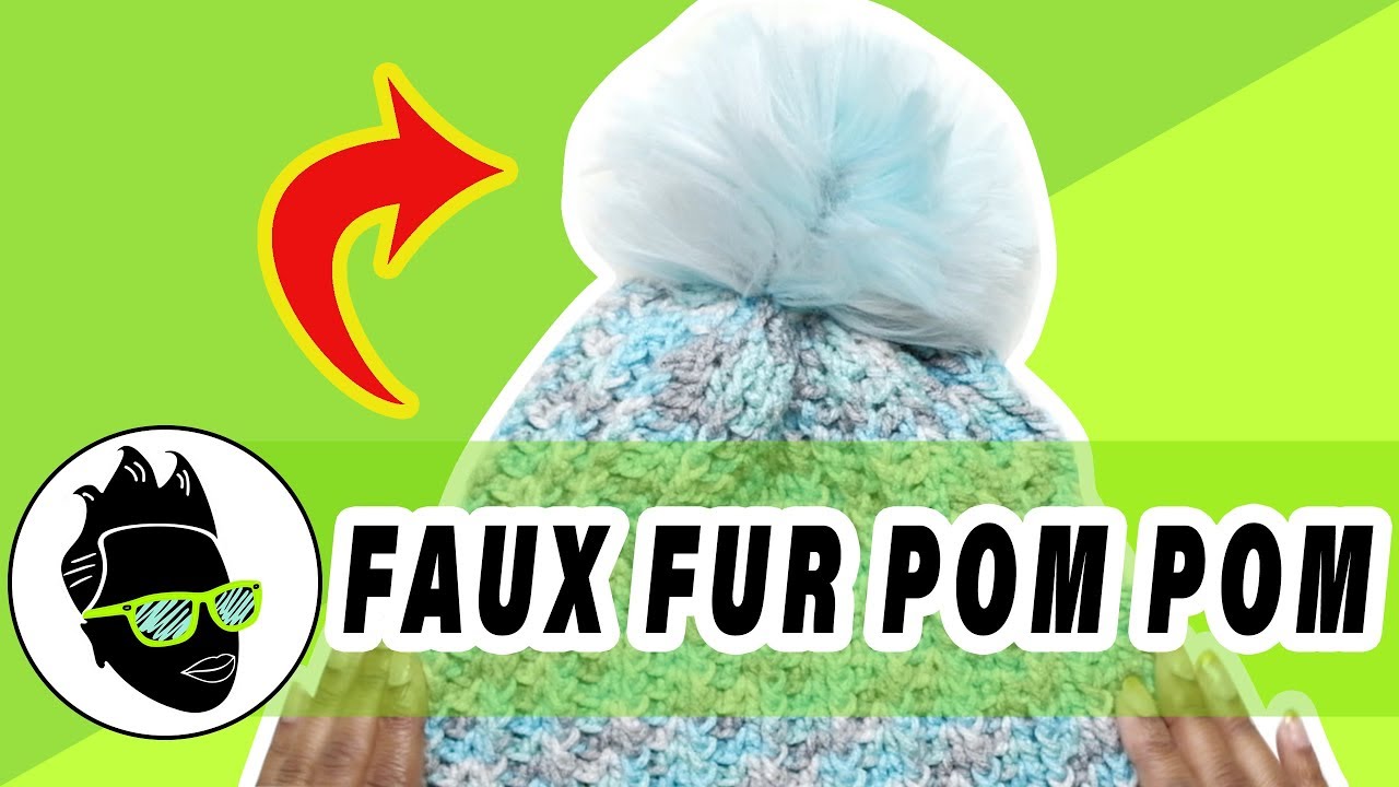 How to make FAUX FUR POM POMS for cheap! Quick, easy and super