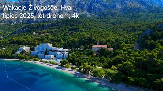 Wakacje Chorwacja Živogošče lipiec 2025 Dron 4k