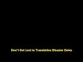 Don't Get Lost in Translation Disaster Dates #Shorts