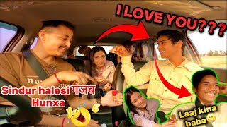 “I love you prank” on stranger😂 || New nepali prank video || car prank 🚗