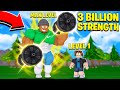 I got 3,000,000,000 STRENGTH and became the STRONGEST in the WORLD.. (Roblox)