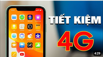 Cách Tiết kiệm dữ liệu di động Wiffi ,4G ,5G trên iphone
