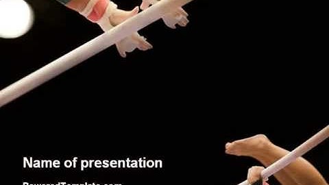 Sport Gymnastics PowerPoint Template by PoweredTemplate.com