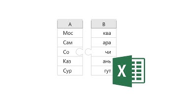 Excel   Формула сцепить