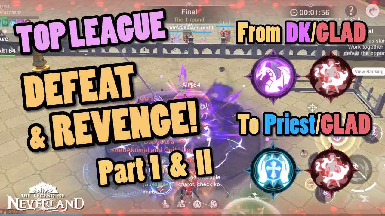 FIRST DEFEAT in Top League; GLADIATOR PRIEST for REVENGE - The Legend of Neverland