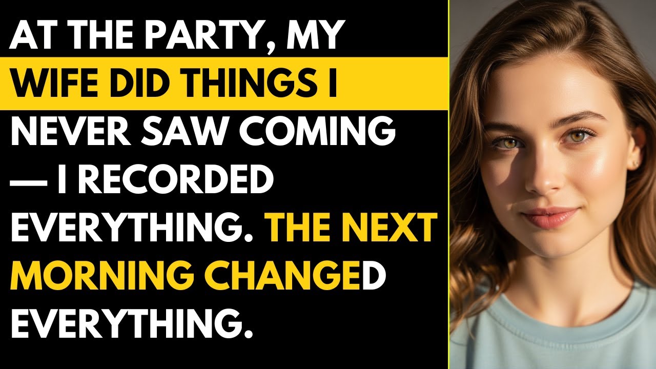 At the Party, My Wife Did Things I Never Saw Coming — I Recorded ...