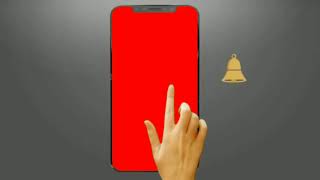 Red screen screen Subscribe hand tach no copyright vidio
