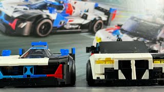 Lego bmw M4 GT3 and bmw M hybrid V8 (cinematic)