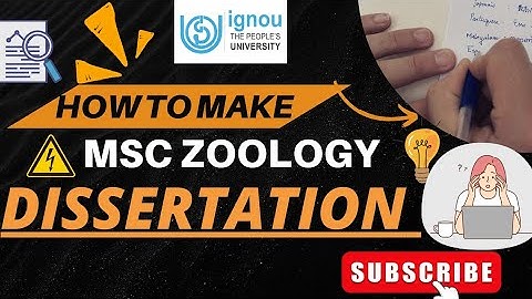 ⚠️IGNOU MSC ZOOLOGY ✓Dissertation work MZOP-001💯All important Details in one video🔥