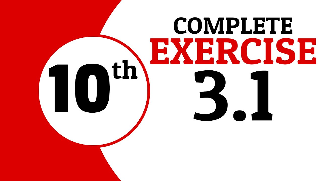 Exercise 3.1 - Class 10 Math | Waqas Nasir