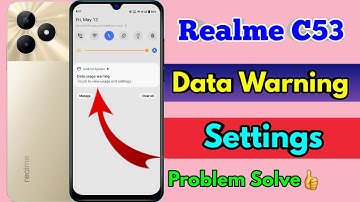 how to off data warning in realme c53, realme c53 data warning problem, realme c53 data warning