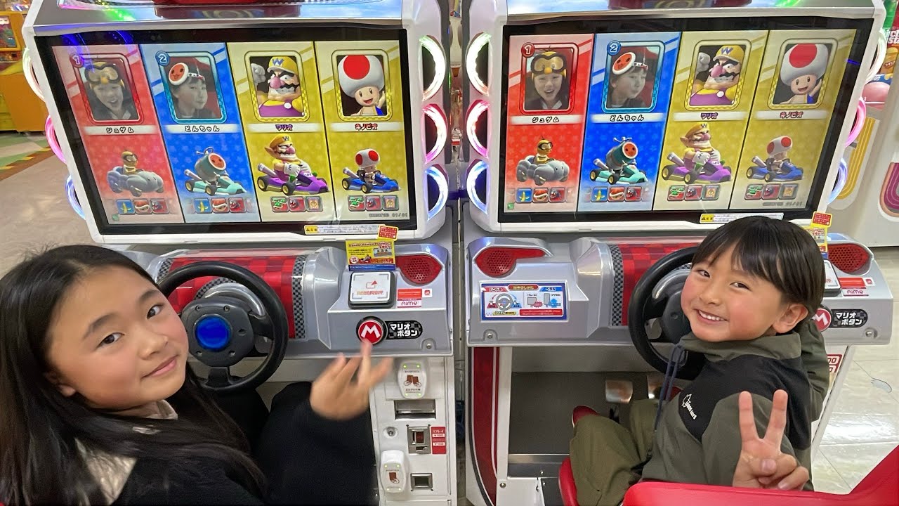 マリオカート‼️‼️姉弟対決です😁　二回戦〜✨✨