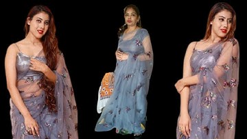 Most request sarees once again New Butterfly net sarees || Pure mono net 3D butterfly Beautiful sare