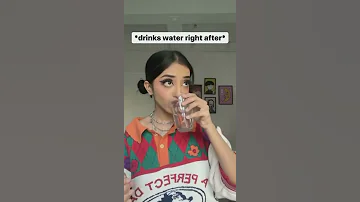When You Drink Cold Water After Eating Mint 