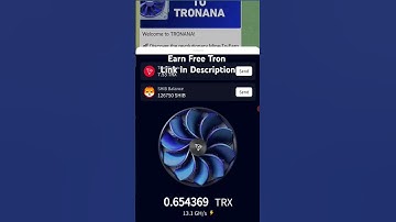 with this telegram bot you can earn free TRX.