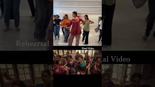 Rehearsal vs Final Product! #musicvideo #malayalamsong #choreography