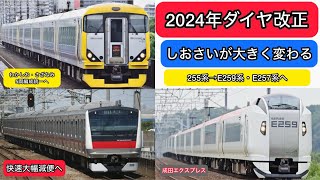 #7  【2024ダイヤ改正】255系が運用離脱しE259系が「しおさい」に！そして京葉線快速列車が大幅に減便？？《千葉編》
