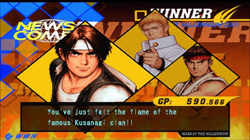 Capcom VS SNK 2 Ryu, Kyo, and Kyosuke Arcade Mode