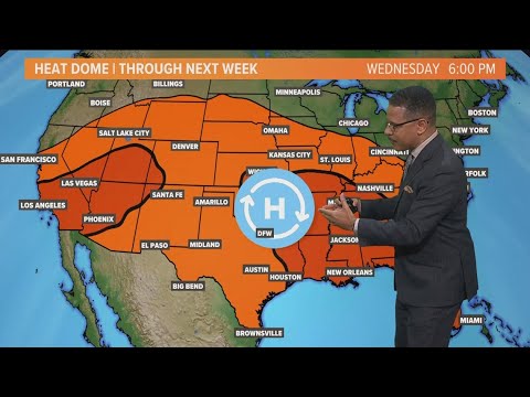 DFW Weather: Heat dome moves through North Texas next week - YouTube